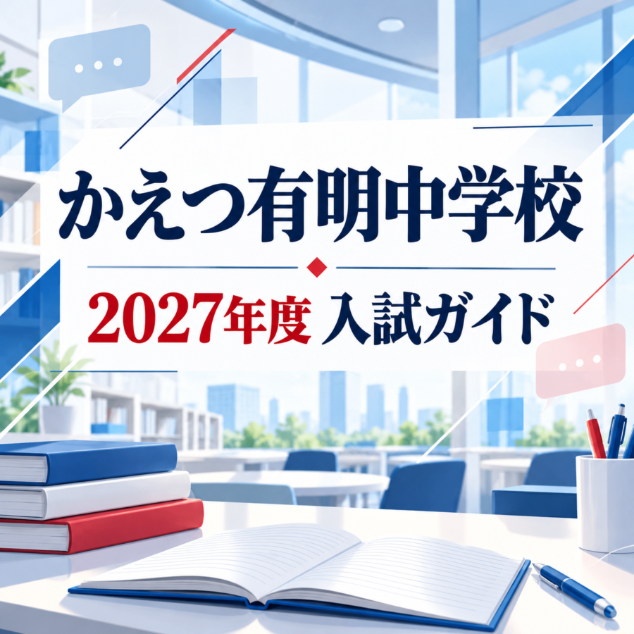 【2027年度入試】かえつ有明中学校の特徴・偏差値・変更点