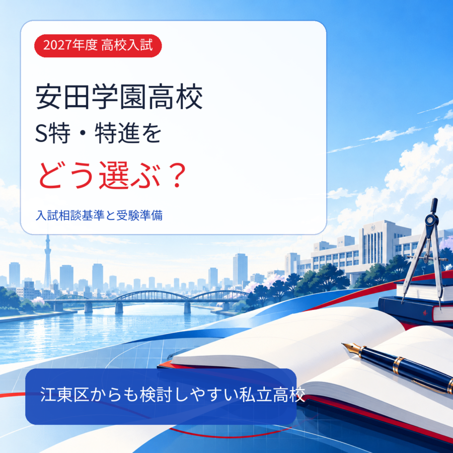 【2027年度】安田学園高校の偏差値・内申基準｜S特・特進を解説